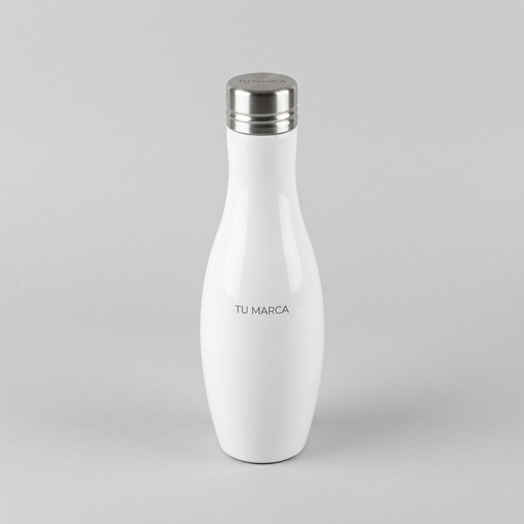 Botella térmica de acero blanca 750 ml