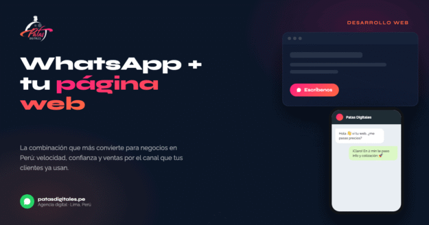 featured WhatsApp Business integrado en una página web, con chat de WhatsApp en el celular