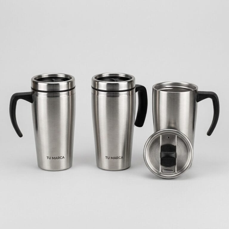 Jarro metálico con asa 450 ml