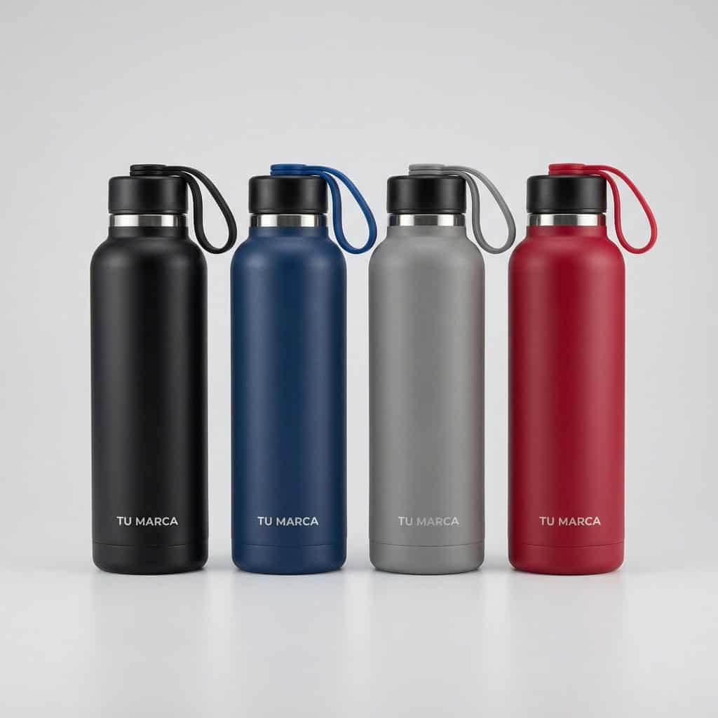 Termo de acero con asa 550 ml
