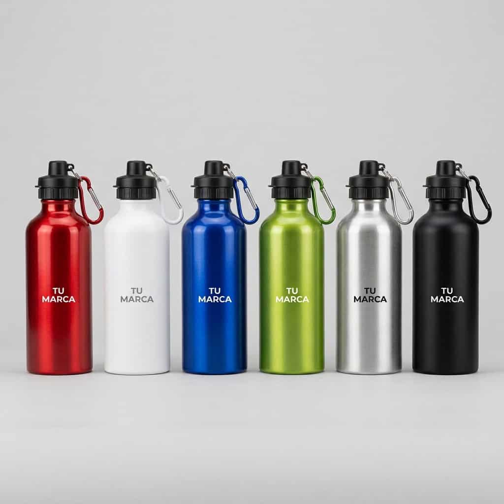 Tomatodo de aluminio con mosquetón 560 ml