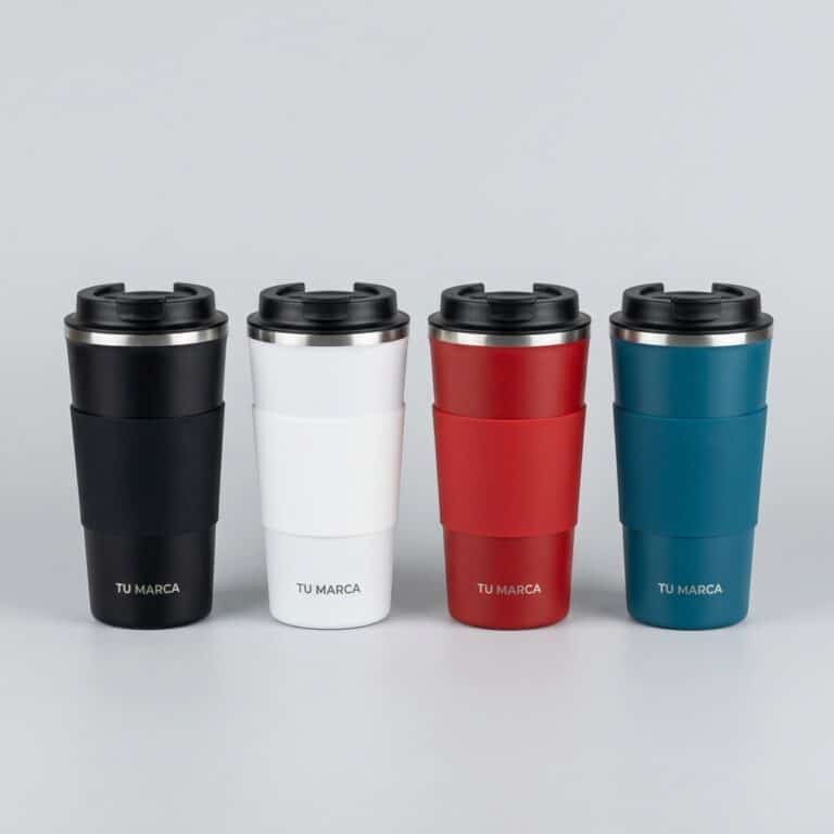 Vaso térmico para café con funda 500 ml