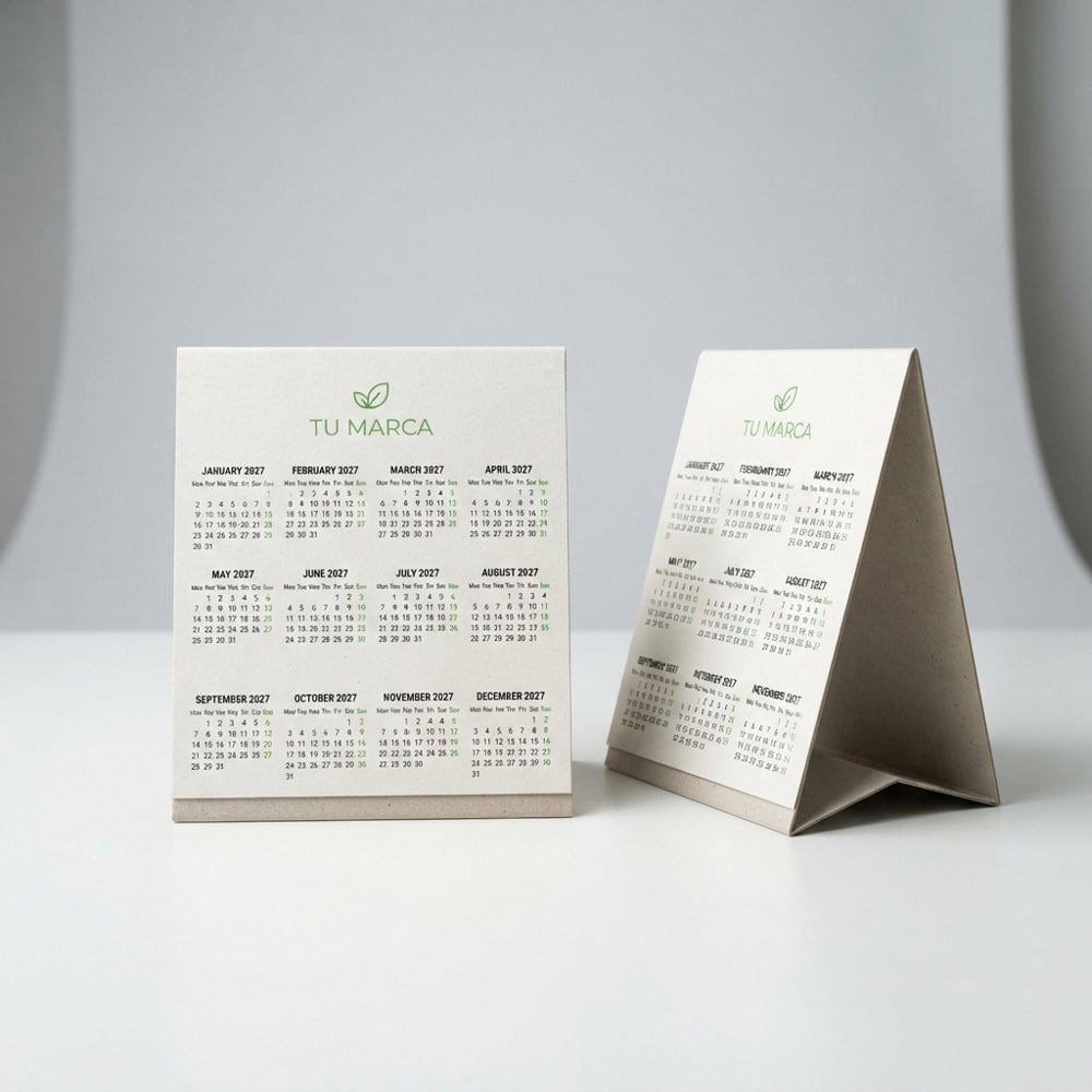 Calendario contracolado 2027 (12 meses en una pieza)