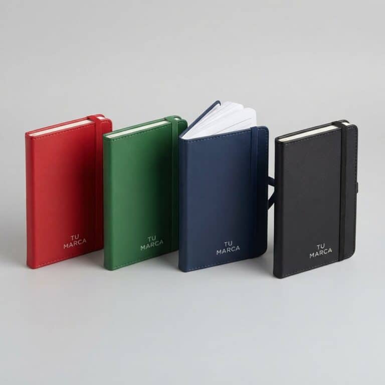 Libreta de bolsillo A6 con elástico