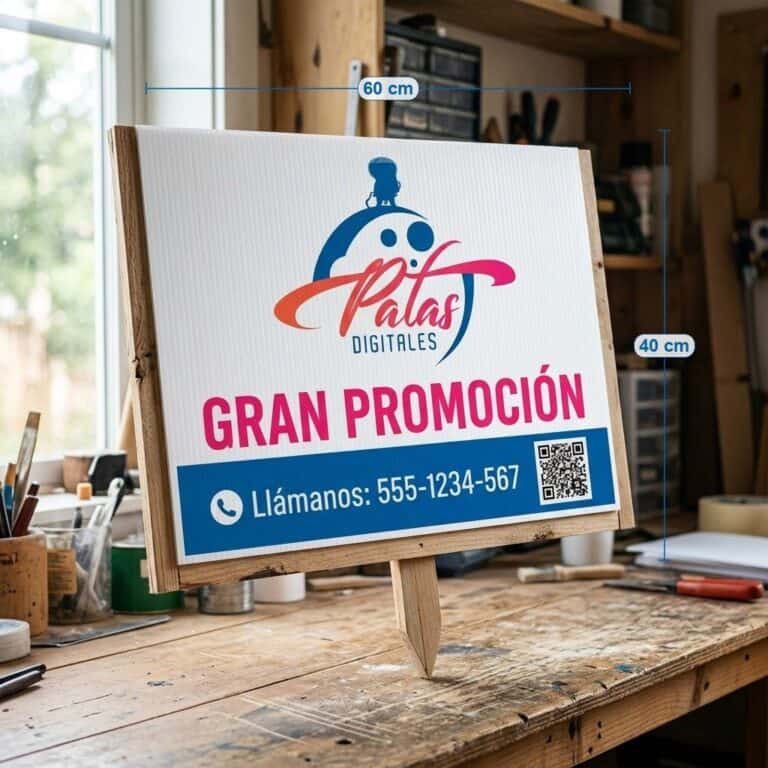 Letreros de cartón plast